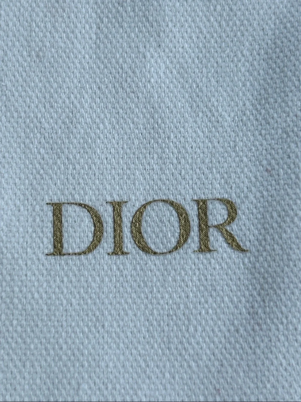 Dior Beaute cotton drawstring dust bag / pouch